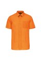 Overhemden korte mouw Kariban K551 oranje